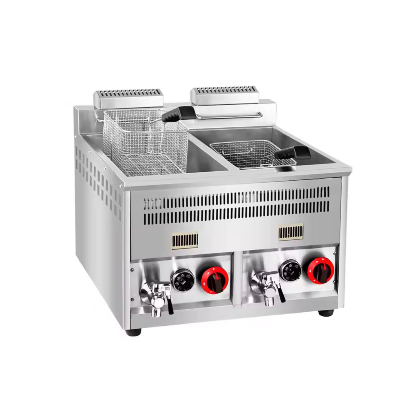 Countertop Gas Fryer Double Basket