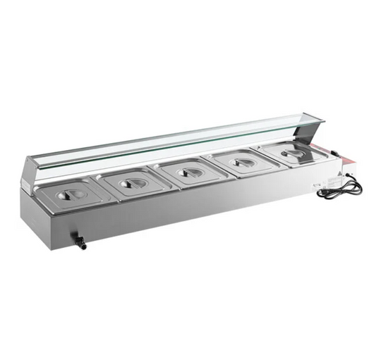 Commercial 5 Pan Warmer
