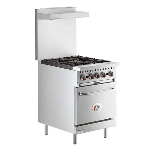 Four Burner Range with Convection Oven